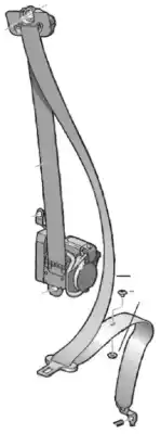 Tweedehands auto-onderdeel VEILIGHEIDSRIEM RECHTS VOOR voor SEAT IBIZA BERLINA (6J5) CGPB OEM IAM-referenties 6J4857706  