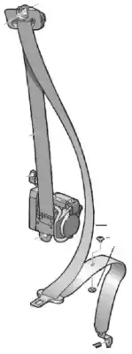 Tweedehands auto-onderdeel VEILIGHEIDSGORDEL LINKS VOOR voor SEAT IBIZA BERLINA (6J5) CAYB OEM IAM-referenties 6J4857705  