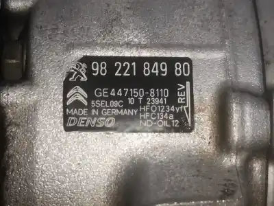 Автозапчастина б/у компресор кондиционера для CITROEN C3 HM01 Посилання на OEM IAM 9822184980  