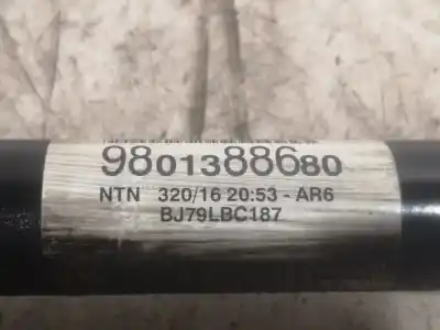 Second-hand car spare part Front Right Transmission for CITROEN C3 HM01 OEM IAM references 9801388680  