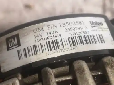 Pezzo di ricambio per auto di seconda mano Alternatore per OPEL ASTRA J BERLINA 5P A20DTH Riferimenti OEM IAM 13502581  