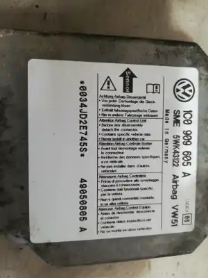 Автозапчастина б/у блок управління подушками безпеки для seat leon (1m1) axr посилання на oem iam 1c0909605a  