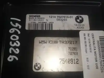 Автозапчастина б/у ебу контролер двигуна для mini mini (r50,r53) g-w10b16a посилання на oem iam 12147527610  