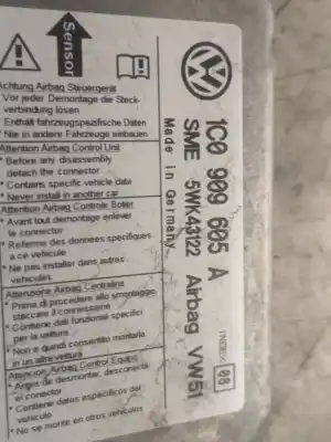 Автозапчасти б/у блок управления подушками безопасности за seat leon (1m1) 1.6 16 v ссылки oem iam 1c0909605a  