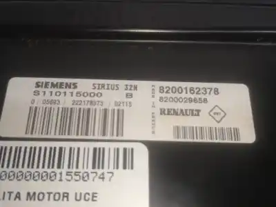 Second-hand car spare part ecu engine control for renault clio ii fase i (b/cb0) d7f720 oem iam references 8200162378  
