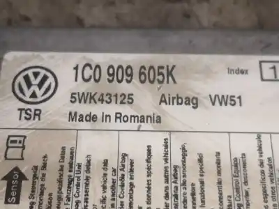 Gebrauchtes Autoersatzteil Steuergerät Airbag zum VOLKSWAGEN POLO (9N3)  OEM-IAM-Referenzen 1C0909605K  