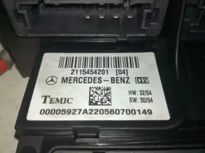 Second-hand car spare part FUSE BOX UNIT for MERCEDES-BENZ CLASE E (BM 211) BERLINA OM 642.920 OEM IAM references 2115454201  
