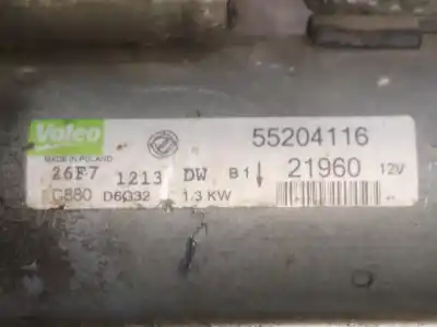 Pezzo di ricambio per auto di seconda mano MOTORINO DI AVVIAMENTO per FIAT GRANDE PUNTO (199) 199A3000 Riferimenti OEM IAM 55204116  