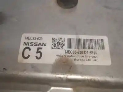Second-hand car spare part ecu engine control for nissan qashqai / qashqai +2 i (j10, nj10, jj10e) 1.6 oem iam references mec93630 Second-hand car spare part ecu engine control for nissan qashqai / qashqai +2 i (j10, nj10, jj10e) 1.6 oem iam references mec93630