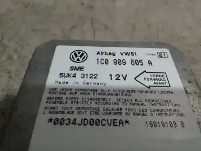 Автозапчасти б/у блок управления подушками безопасности за seat toledo ii (1m2) 1.9 tdi ссылки oem iam 1c0909605a  