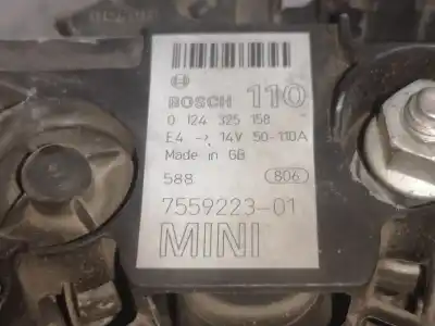 Peça sobressalente para automóvel em segunda mão alternador por mini mini (r50,r53) g-w10b16a referências oem iam 7559223