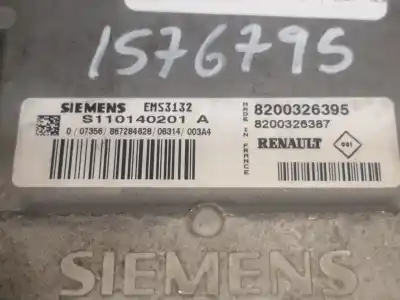 Автозапчастина б/у ебу контролер двигуна для renault clio ii fase ii (b/cb0) d7f726 посилання на oem iam 8200326395  