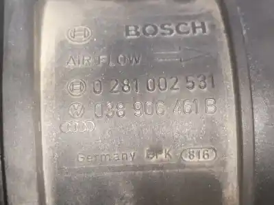 Автозапчастина б/у витратомір повітря для skoda fabia (6y2/6y3) 1.4 tdi cat (amf) посилання на oem iam 038906461b  