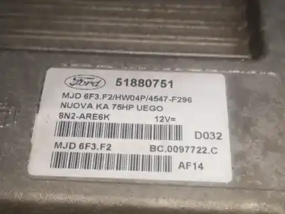 Автозапчасти б/у блок управления двигателем за FORD KA (CCU) 169A1000 ссылки OEM IAM 51880751  