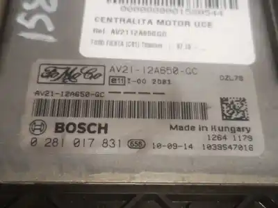Pièce détachée automobile d'occasion calculateur moteur ecu pour ford fiesta vi (cb1, ccn) 1.4 tdci références oem iam av2112a650gc  