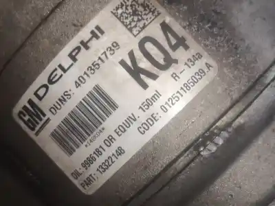 Автозапчастина б/у компресор кондиционера для opel zafira b a17dtr посилання на oem iam 13322148  