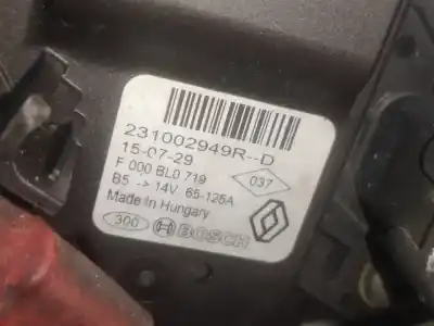 Автозапчастина б/у генератор для dacia dokker k9k612 посилання на oem iam 231002949r  