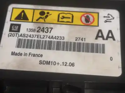 İkinci el araba yedek parçası hava yastigi kontrol ünitesi için opel astra j gtc a16let oem iam referansları 13582437  