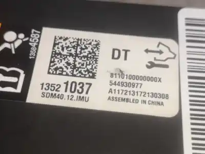 Pezzo di ricambio per auto di seconda mano centralina airbag per opel mokka a14net/b14net riferimenti oem iam 13521037  