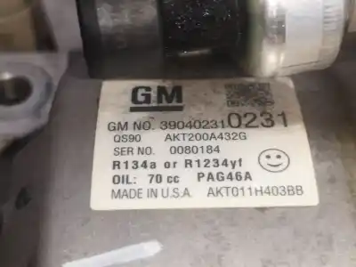 Pièce détachée automobile d'occasion compresseur de climatisation pour opel mokka a14net/b14net références oem iam 39040231