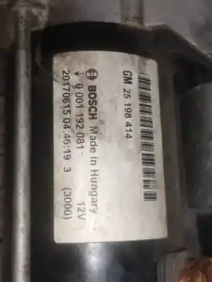 Pièce détachée automobile d'occasion démarreur de voiture pour opel mokka a14net/b14net références oem iam 25198414