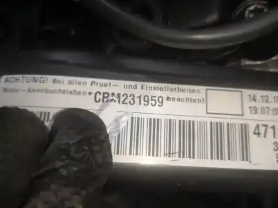 Peça sobressalente para automóvel em segunda mão motor completo por skoda octavia iii combi (5e5, 5e6) 2.0 tdi referências oem iam crmb  