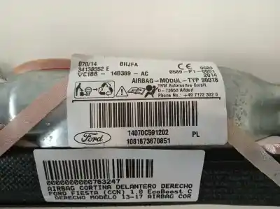 Автозапчасти б/у передняя правая подушка безопасности за ford fiesta (ccn) 1.0 ecoboost cat ссылки oem iam c1bb14b389ac  