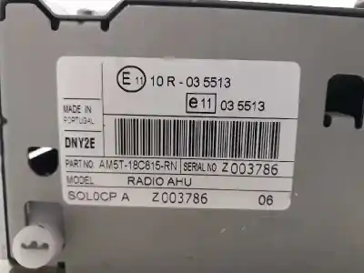 Second-hand car spare part audio system / radio cd for ford fiesta (ccn) 1.0 ecoboost cat oem iam references am5t18c815rn  