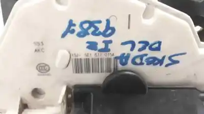 Second-hand car spare part left front door lock for skoda rapid ambition oem iam references 5e1837015a  