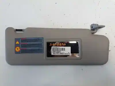 Peça sobressalente para automóvel em segunda mão para-sol direito por dacia sandero ambiance referências oem iam 