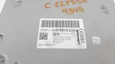 Second-hand car spare part audio system / radio cd for citroen c-elysée seduction oem iam references 98075810zd00  