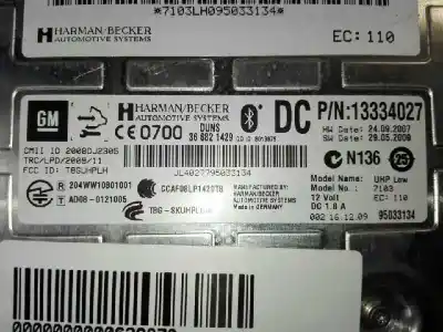 Second-hand car spare part electronic module for opel meriva b cosmo oem iam references 13334027  