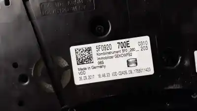 Автозапчастина б/у панель інструментів для seat leon (5f1) 1.2 tsi посилання на oem iam 5f0920700e  a2c16117400