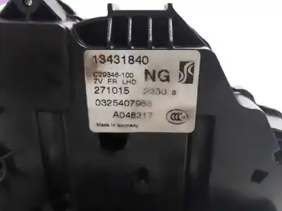 Second-hand car spare part front right door lock for opel corsa e selective oem iam references 13431840  