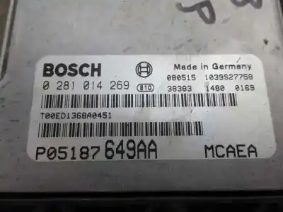 Second-hand car spare part ecu engine control for jeep compass limited 4x4 oem iam references p05187649aa 1039s27758 0281014269