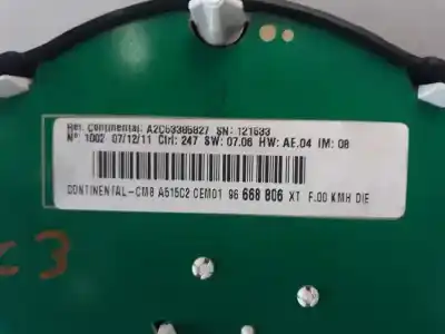 Second-hand car spare part dashboard for citroen c3 collection oem iam references 96668806xt  