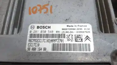 Second-hand car spare part ecu engine control for citroen c4 cactus 1.6 hdi 90 oem iam references 9666729580 edc17c10 0281030548