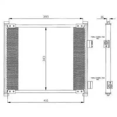 Автозапчастина б/у конденсат/радіатор кондиционера для ford ka (ccq) collection посилання на oem iam 97kw19710ab