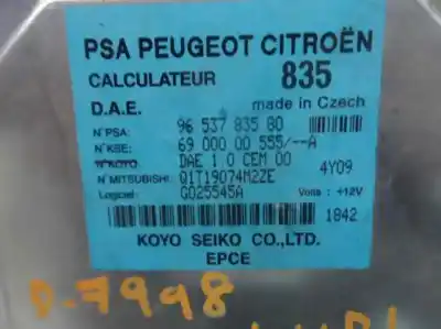 Pezzo di ricambio per auto di seconda mano modulo elettronico per citroen c2 (jm_) 1.4 hdi riferimenti oem iam 9653703580  