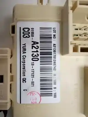 Second-hand car spare part fuse box unit for kia cee´d drive oem iam references 91950a213013  