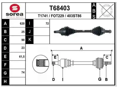 Second-hand car spare part front left transmission for ford fiesta (cbk) ambiente oem iam references 1334285  f2128