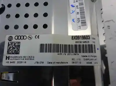 Автозапчастина б/у багатофункційний дисплей для audi a1 (8x) ambition посилання на oem iam 8x0919603   Автозапчастина б/у багатофункційний дисплей для audi a1 (8x) ambition посилання на oem iam 8x0919603