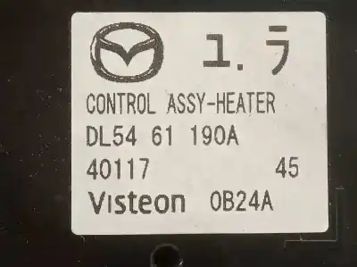 Second-hand car spare part climate control for mazda 2 lim. (de) 1.4 diesel cat oem iam references dl5461190a 0b24a 40117