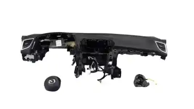 Peça sobressalente para automóvel em segunda mão kit airbag por mazda 3 lim. (bl) 2.2 turbodiesel cat referências oem iam bjs76035002