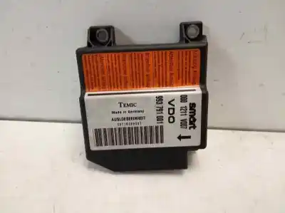 Peça sobressalente para automóvel em segunda mão centralina de airbag por smart coupe 0.8 cdi cat referências oem iam 001211v007