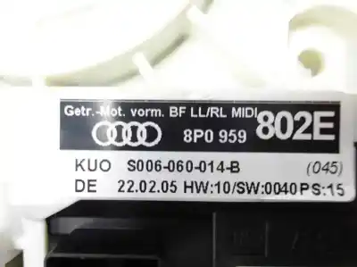 Автозапчасти б/у мотор стекла переднего правого за audi a3 (8p) 2.0 tdi ambiente ссылки oem iam 8p0959802e  