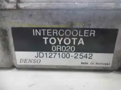 Peça sobressalente para automóvel em segunda mão intercooler por toyota auris sol referências oem iam 1271002542  63096564