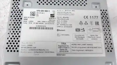 Автозапчастина б/у аудіо система / радіо cd для seat ibiza iv (6j5, 6p1) 1.2 tsi посилання на oem iam 5f0035888b  