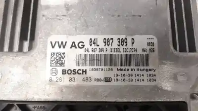 Автозапчастина б/у ебу контролер двигуна для seat leon (5f1) 2.0 tdi посилання на oem iam 04l907309p  0281031483