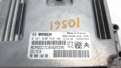 Second-hand car spare part ecu engine control for citroen c4 cactus 1.6 hdi 90 oem iam references 9666729580 edc17c10 0281030548